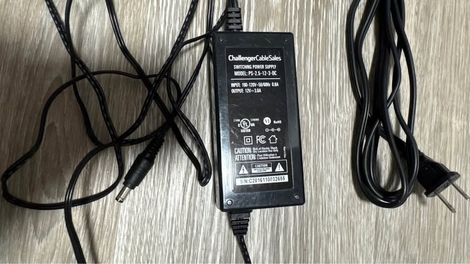 Challenger Cable 12 Volt DC 3 Amp Power Supply - photo 5