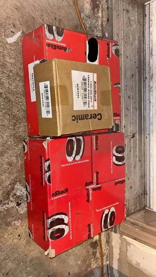 Drilled & Slotted brake rotors/Brake pads (Front&Back)