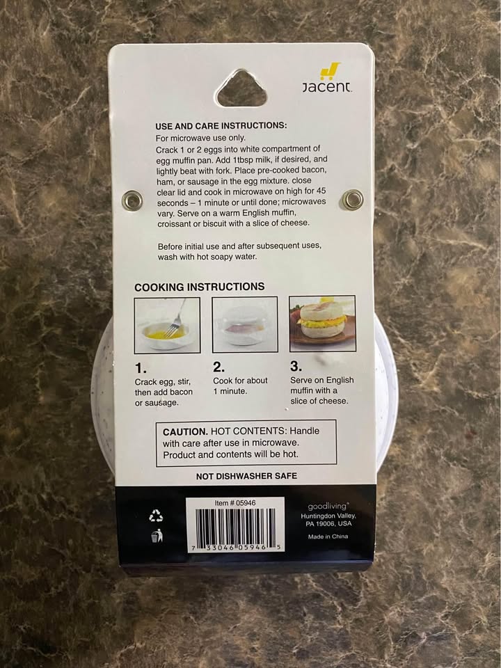 Microwave egg muffin pan NEW - photo 3