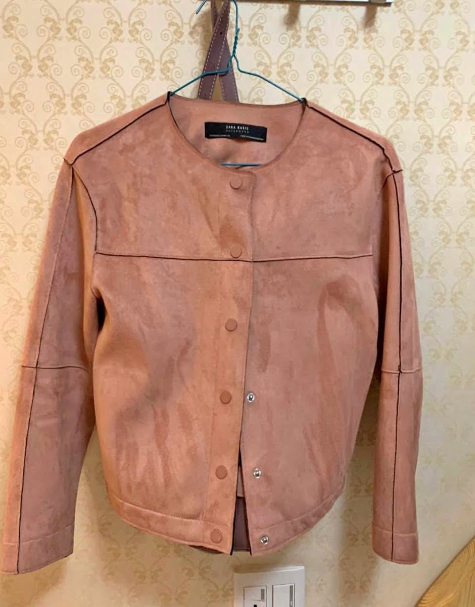 Zara Faux Suede Jacket - Size M