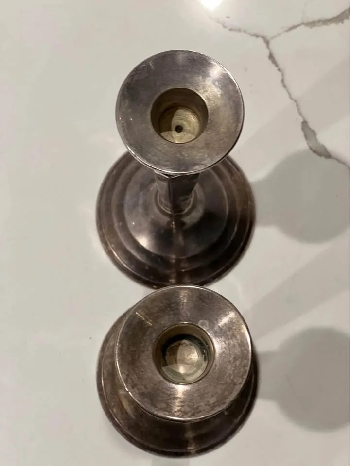 Restoration Hardware Candlestick Holders 8” Tall image indicator(4)