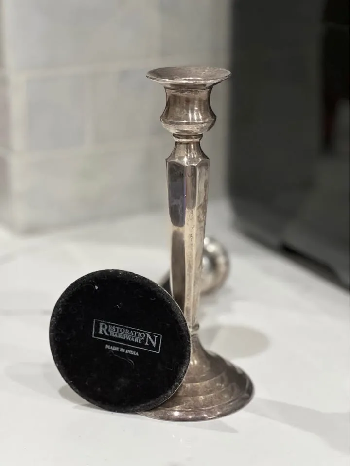 Restoration Hardware Candlestick Holders 8” Tall image indicator(5)