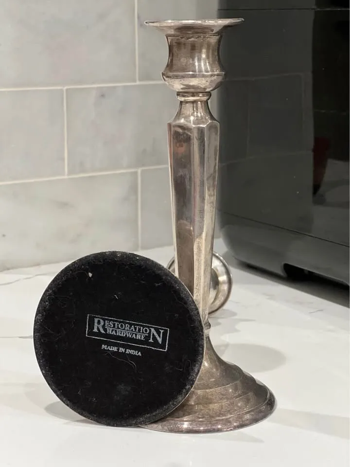 Restoration Hardware Candlestick Holders 8” Tall image indicator(6)