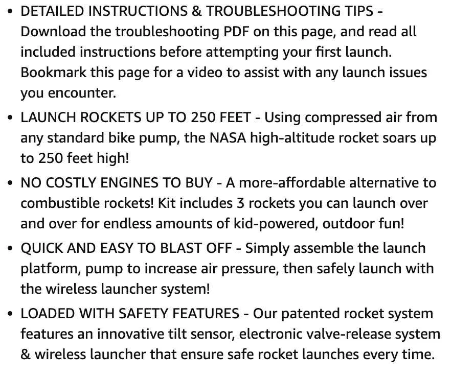 NASA Air Rocket Launcher Kit - Launch Model Rockets image indicator(7)