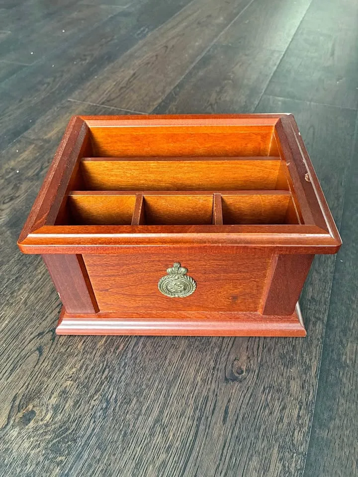 Wooden Desktop Storage Box - Bombay thumbnail