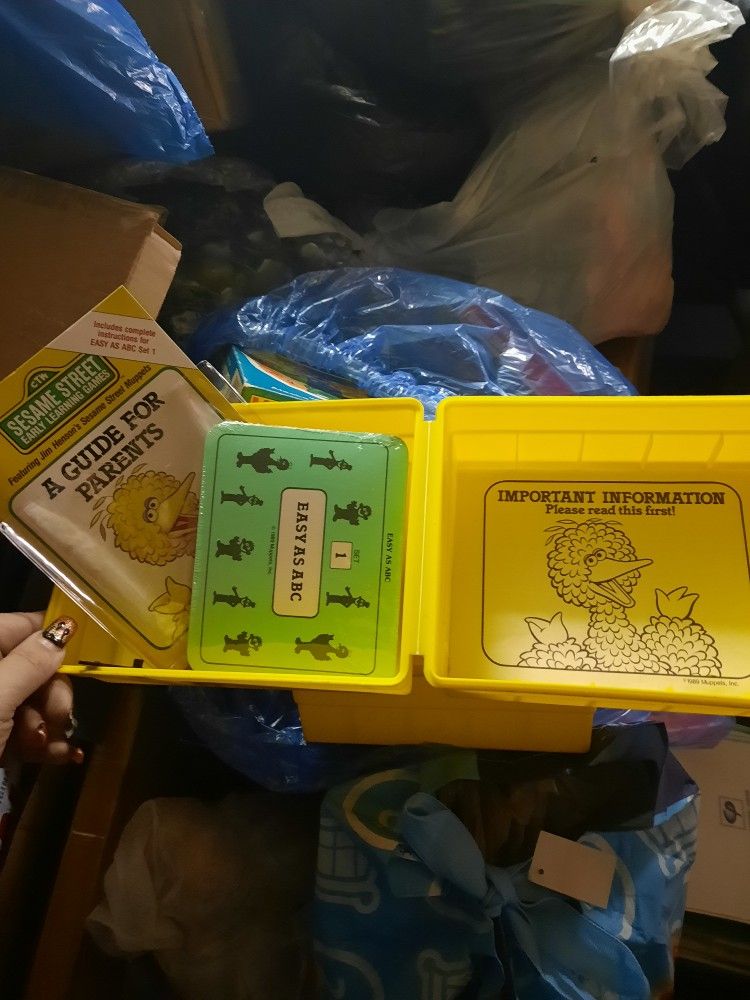 1989 Vintage Sesame Learning Games