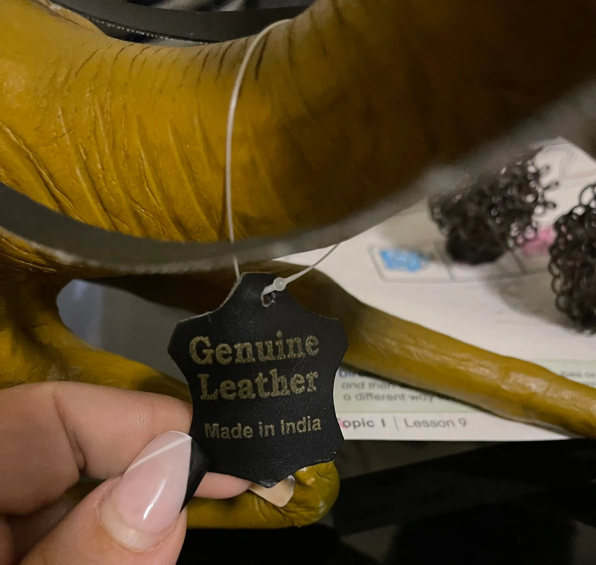 Genuine Leather Camel image indicator(2)