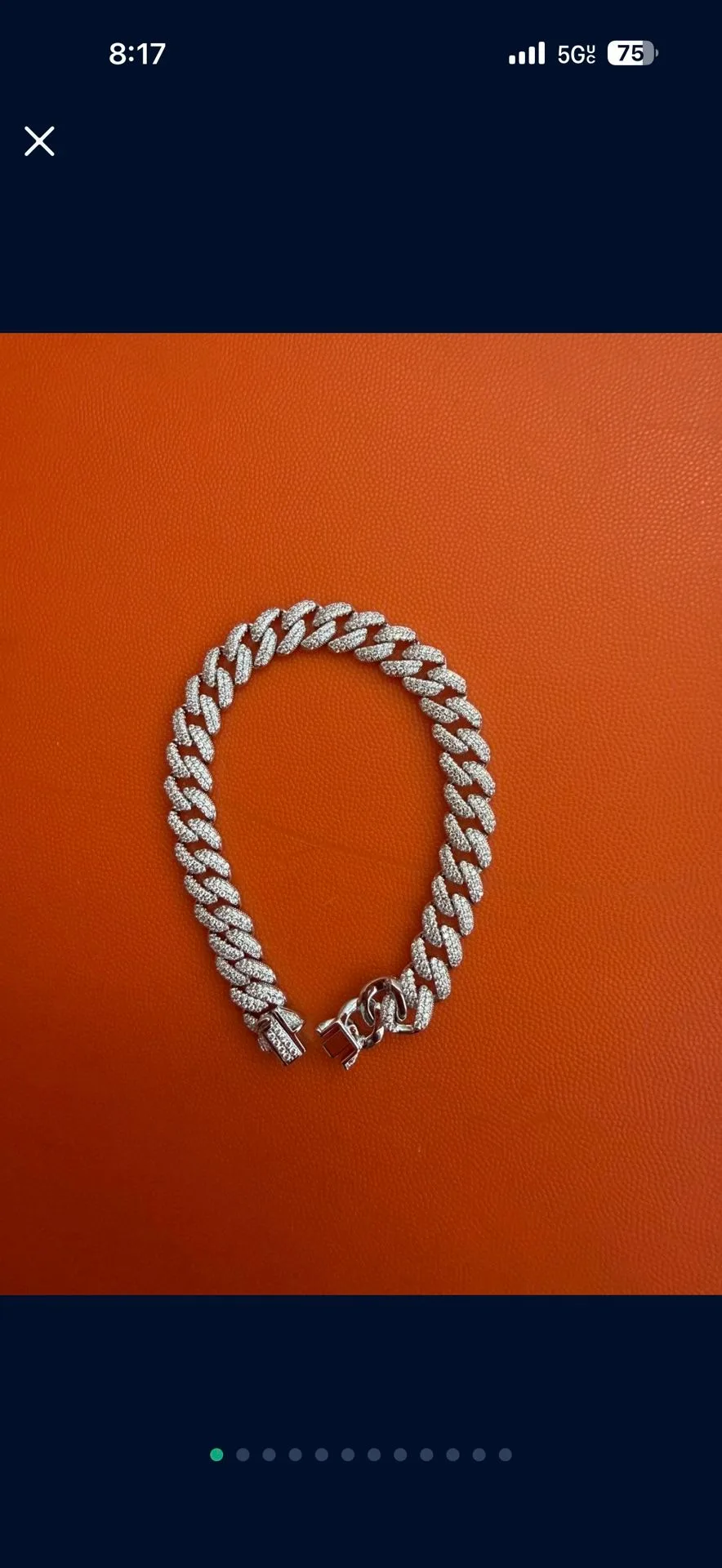 Mens Bracelet with Iced-Out Pendant – Luxury Finish thumbnail