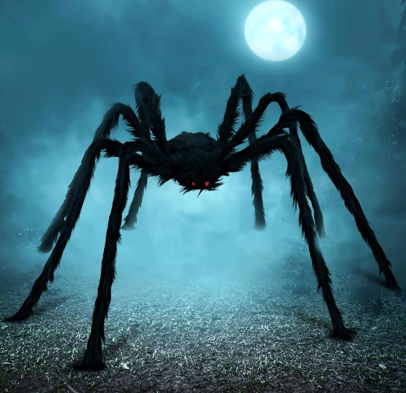 Halloween Outdoor Decorations Giant Spider thumbnail