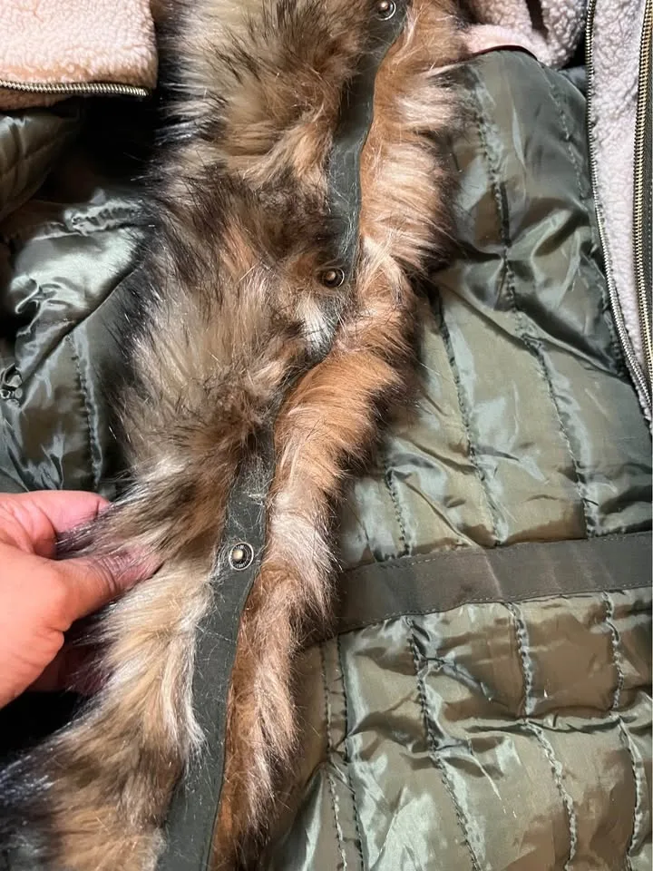 Koolaburra Olive Green Parka with Faux Fur Hood image indicator(3)