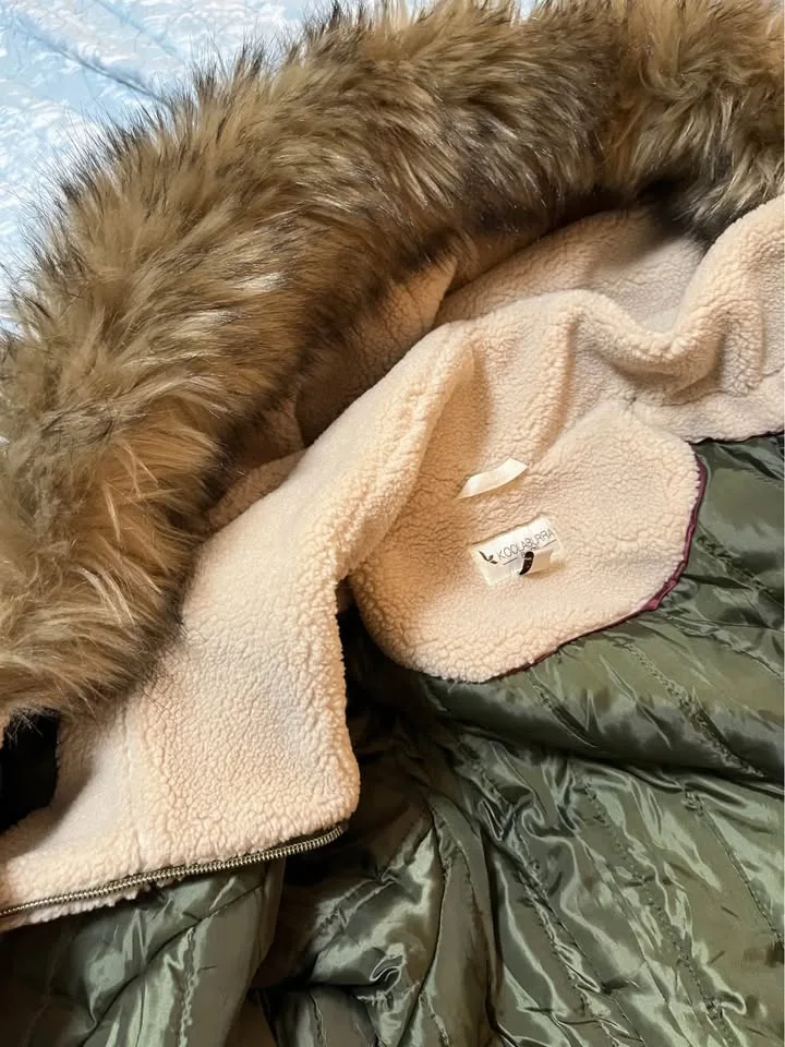 Koolaburra Olive Green Parka with Faux Fur Hood image indicator(7)