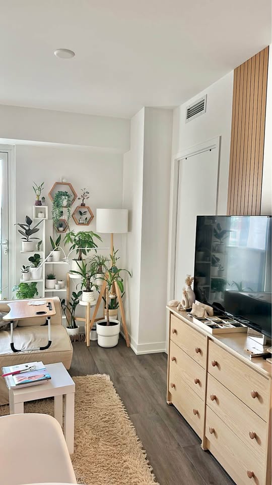 Floor Lamp, plant organizers, small table - moving out sale