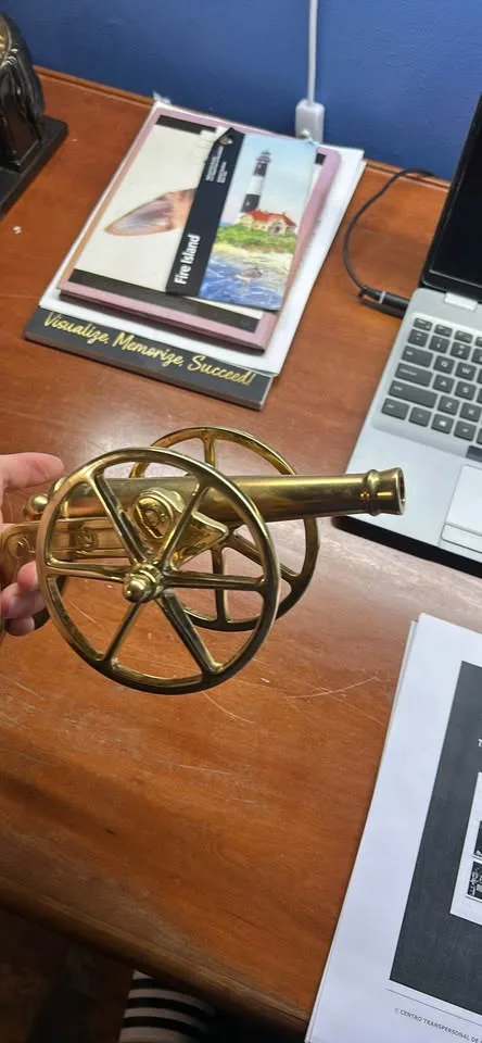 Restored polished brass cannon image indicator(2)