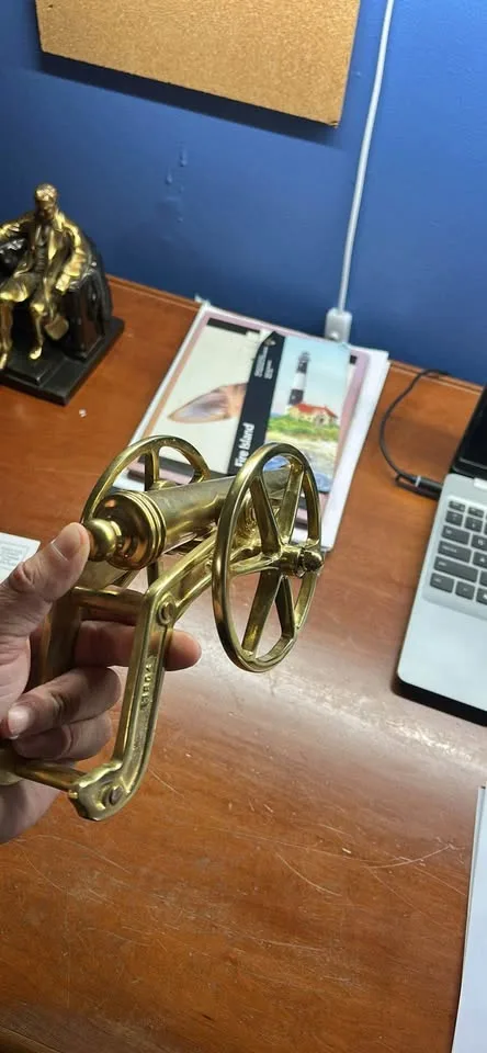 Restored polished brass cannon image indicator(3)