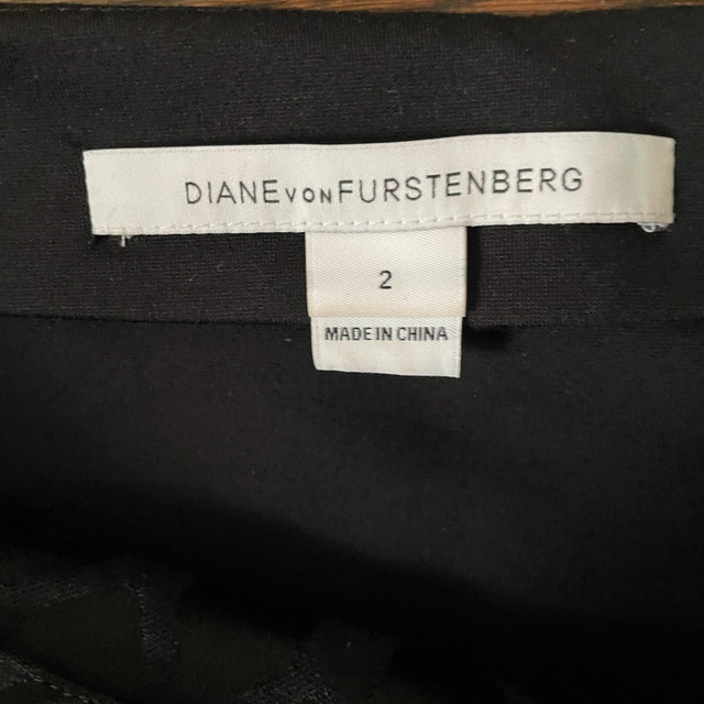Diane von Furstenberg Black Emma Skirt - Size 2 - photo 4