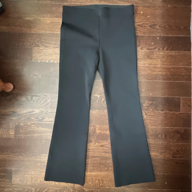 Helmut Lang Black Scuba Cropped Flare Pant-Large - photo 2