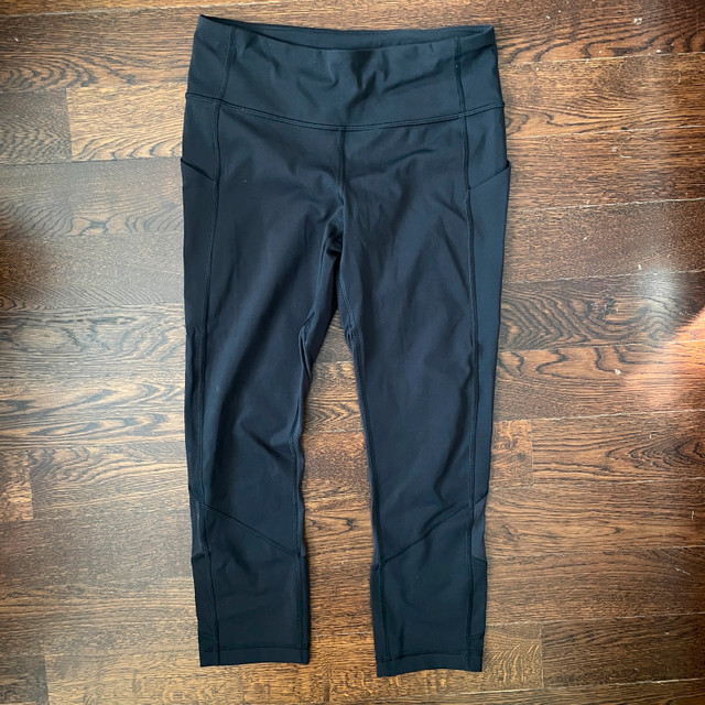 Lululemon Pace Rival Crop Black Leggings - Size 6