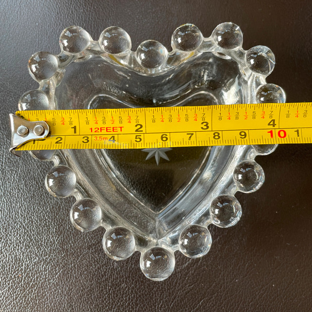 Candlewick Glass Heart Bubble Trinket Dish - photo 5