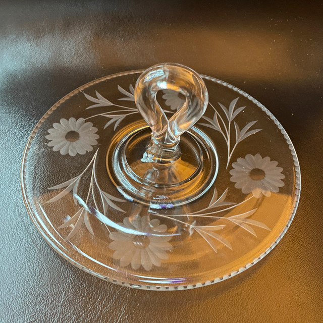Depression Glass Sandwich Cookie tray