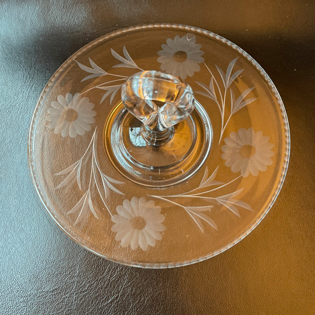 Depression Glass Sandwich Cookie tray - photo 2
