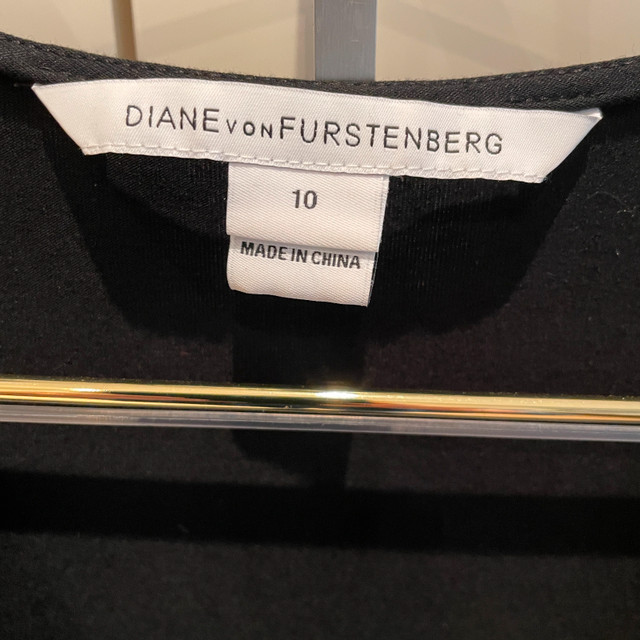 Stunning Diane Von Furstenberg Black Draped jersey Mini Dress-10 - photo 3