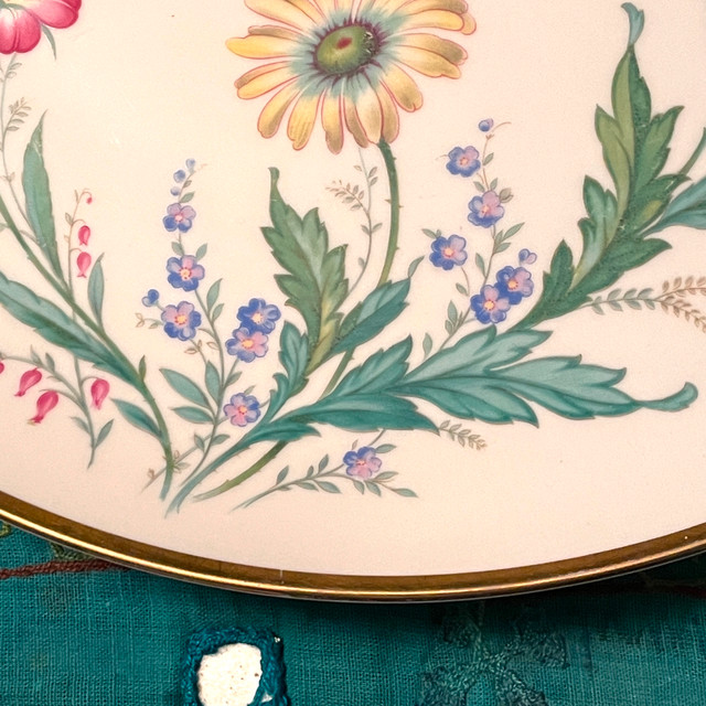 Antique Thomas R Germany Rosenthal Gold Rimmed Round Platter - photo 4