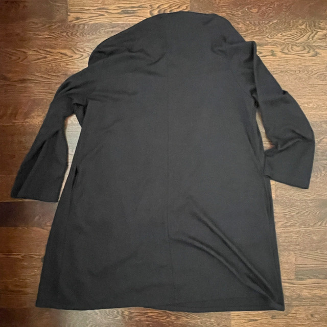 Bryn Walker Black Open Front Cardigan Jacket Duster-L/XL - photo 5