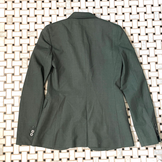 NEW Theory Classic Blazer-beautiful Stretch Wool-Olive/Gray-00 - photo 5
