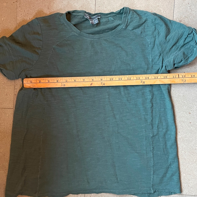 Vince Soft Green Cotton T-shirt for women. Size XS - photo 2