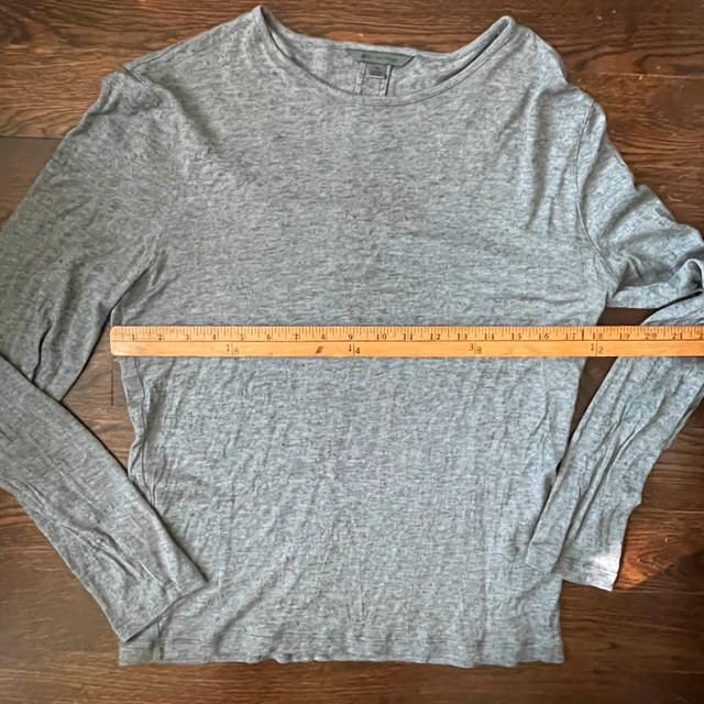 John Varvatos Men's Gray Crew Neck jersey wool blend Sweater-Med - photo 5