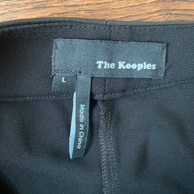 The Kooples black Soft Lamb leather panel mini skirt-Size Large - photo 3