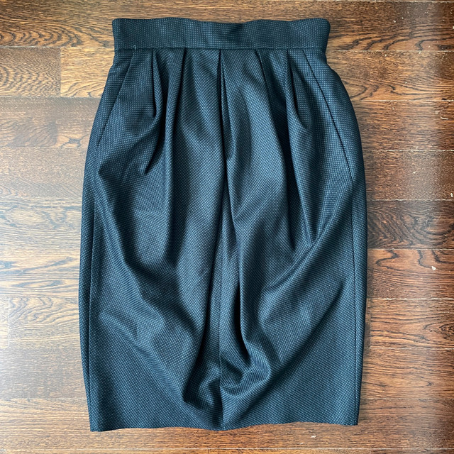 Designer Skirt by David Szeto Paris-Silk/Wool Blend-Size 42 (8)