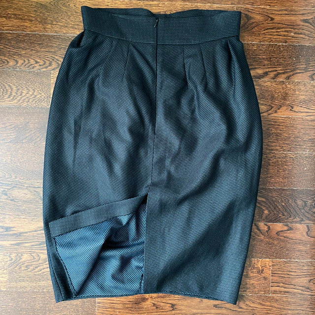Designer Skirt by David Szeto Paris-Silk/Wool Blend-Size 42 (8) - photo 3
