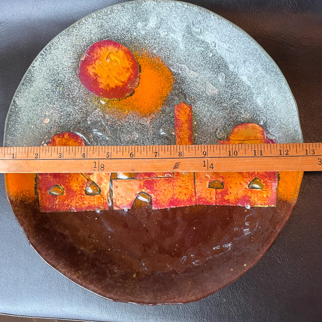 Vintage Hanna Bahral Art Glass Plate/Shallow Bowl - photo 2