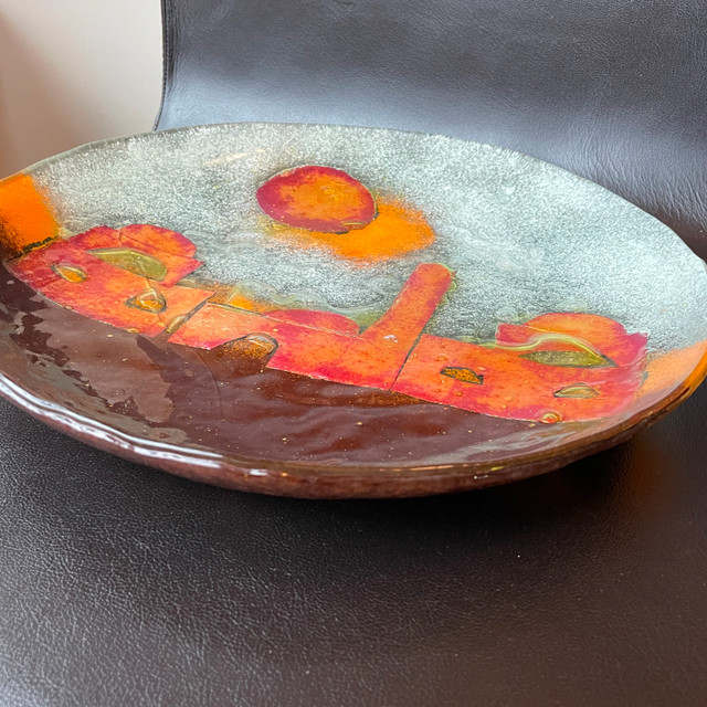 Vintage Hanna Bahral Art Glass Plate/Shallow Bowl - photo 5