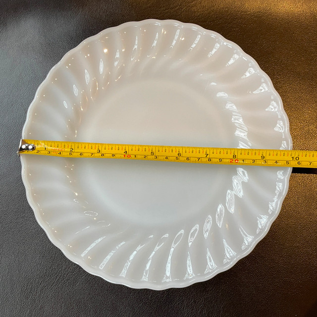 Vintage Fire King milk glass plate/platter - 10" - photo 3