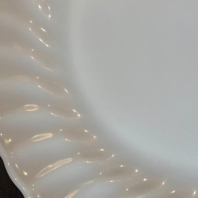 Vintage Fire King milk glass plate/platter - 10" - photo 5