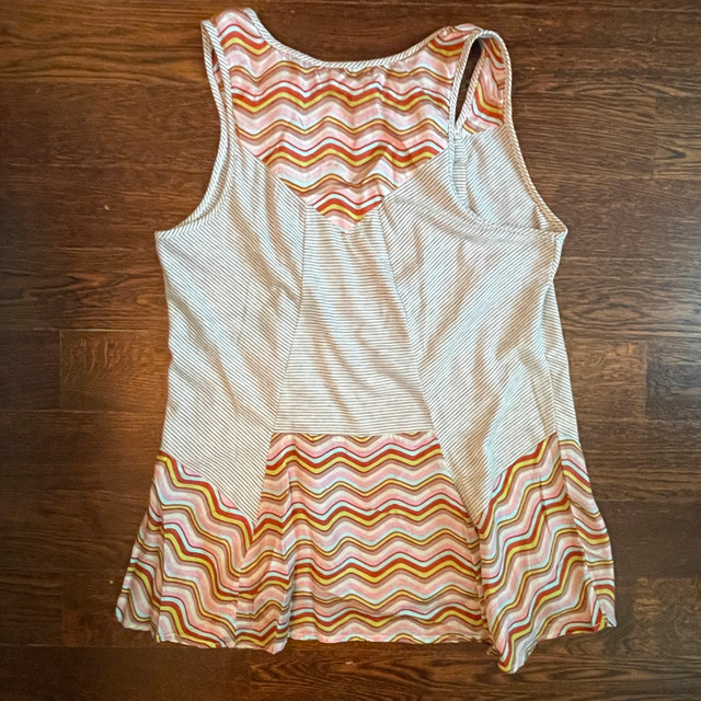 Multi-Colour boho scoop neck silk tank top tunic-Small - photo 5