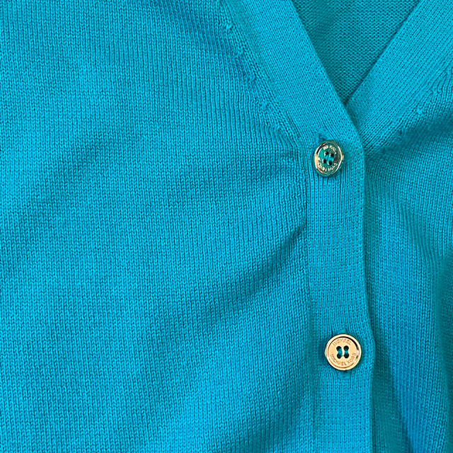 Michael Kors Milos Blue Crop Sweater - Small - photo 5