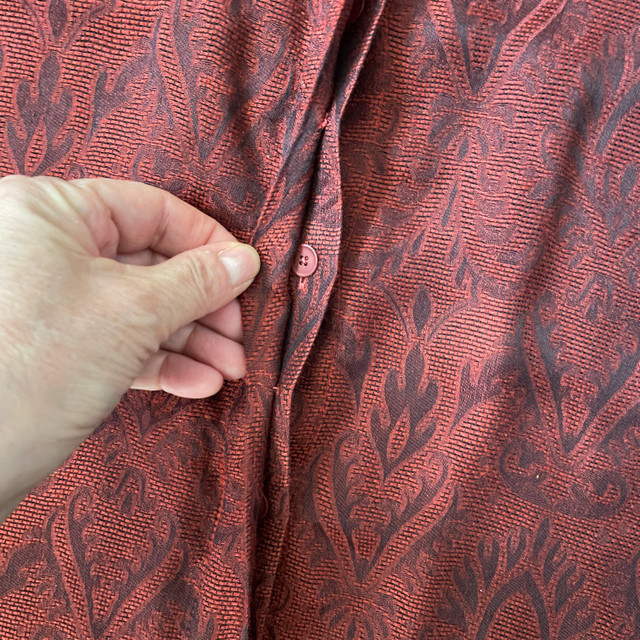 T Alexander Wang Woman's Burgundy Red Blouse Shirt-Large - photo 4