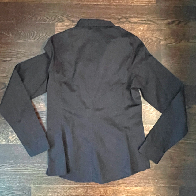 Black Hugo Boss Woman's Button Down Dress Shirt - XS - photo 2