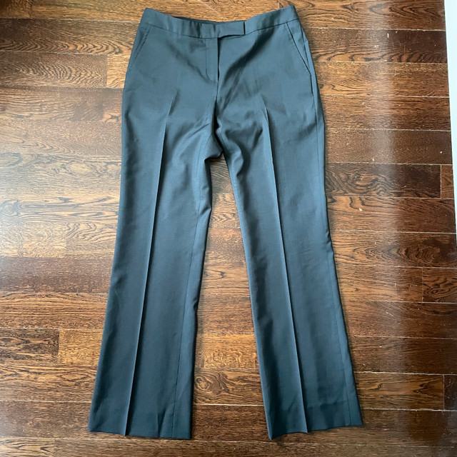 Teenflo Black 100% Wool Mid-rise Flare Pants Trousers-Size 8