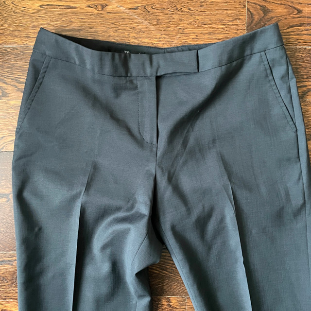 Teenflo Black 100% Wool Mid-rise Flare Pants Trousers-Size 8 - photo 2