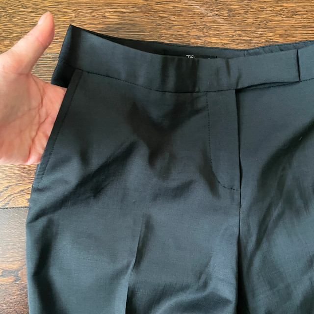 Teenflo Black 100% Wool Mid-rise Flare Pants Trousers-Size 8 - photo 5