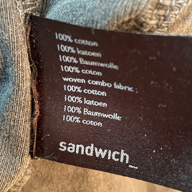 Sandwich woman's blue zippered blazer 100% cotton-Size Medium - photo 5