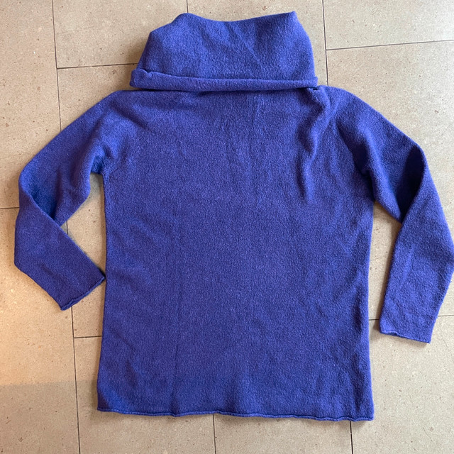 Gorgeous Vivian Shyu Purple Cowlneck Sweater-Made in Italy-Small - photo 5