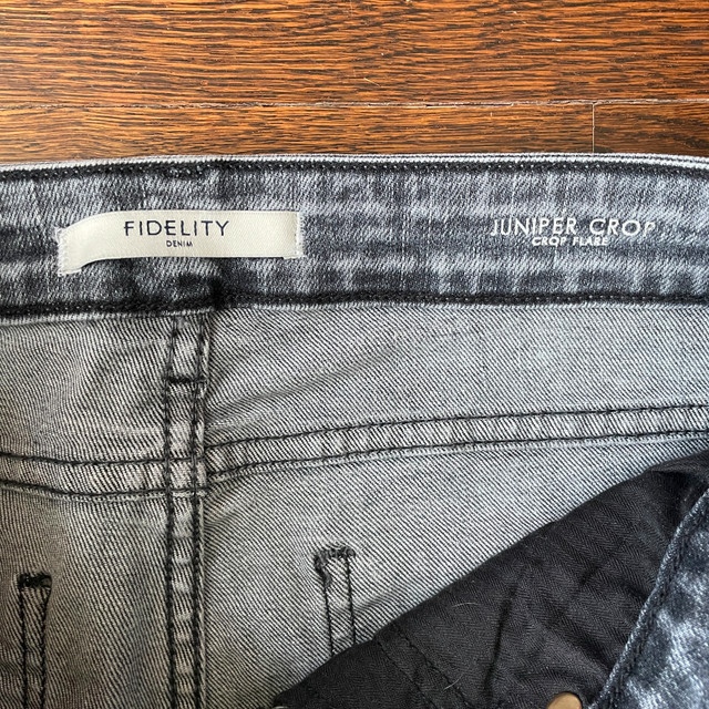 Fidelity Jeans Woman's Juniper Crop Flare Raw-29 - photo 4