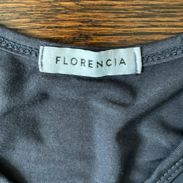 Florencia Purple Satiny V-neck Tank Top-Made in Italy-Medium - photo 2
