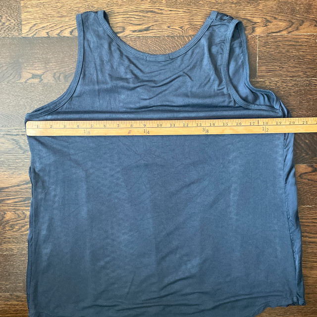 Florencia Purple Satiny V-neck Tank Top-Made in Italy-Medium - photo 4