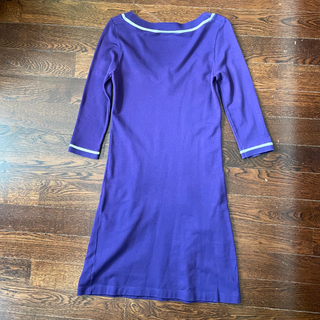 Lacoste Purple 3/4 Sleeve Jersey Dress w/ pockets-Size 34-Small - photo 4